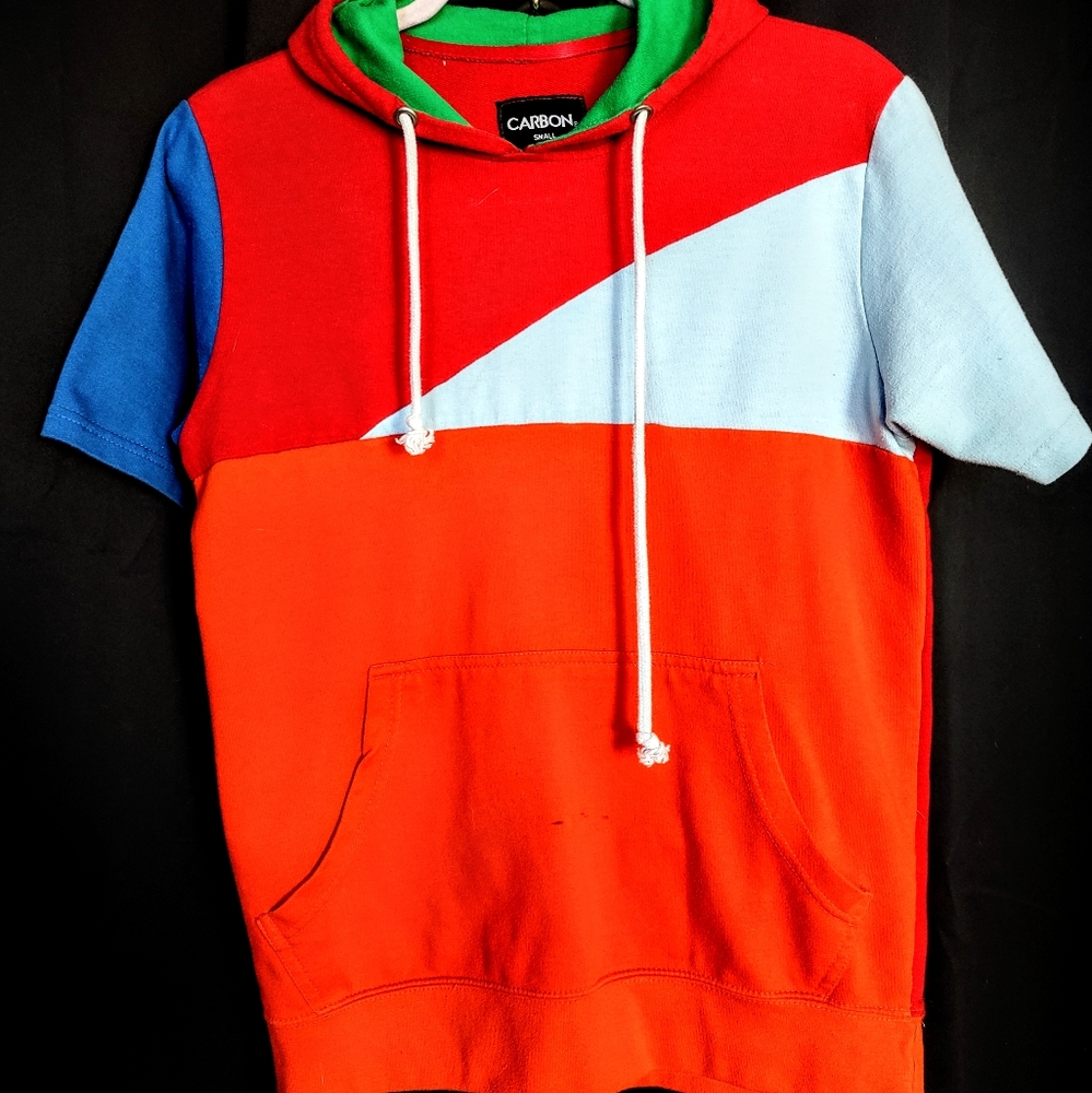 CARBON SHORT sleeve hoodie